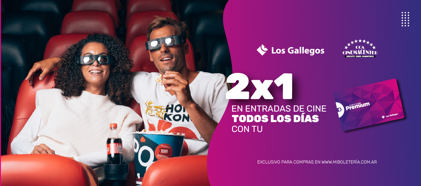 2×1 Cine con Shopping Premium